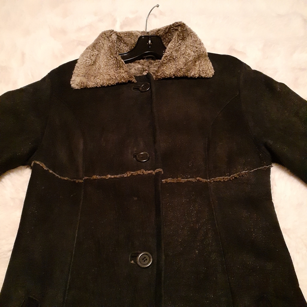 Vintage Shearling Lamb Leather Penny Lane Coat - Picture 4 of 9